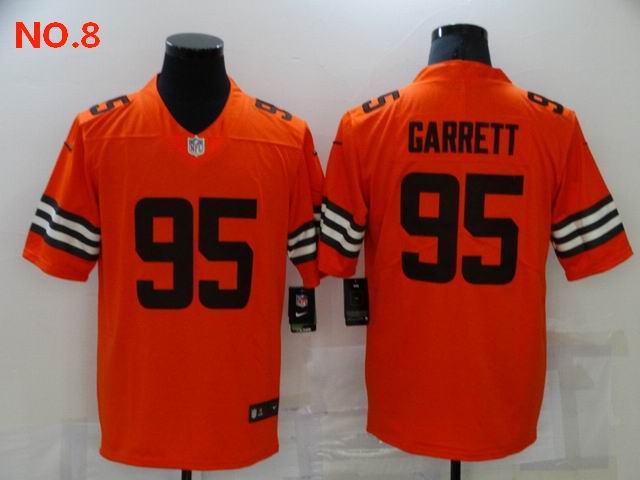 Men's Cleveland Browns #95 Myles Garrett Jesey NO.8;